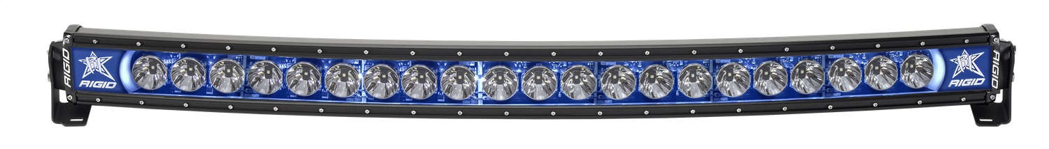 RIGID Industries 34001 RIGID Radiance Plus Curved Bar, Broad-Spot Optic, 40 Inch With Blue Backlight
